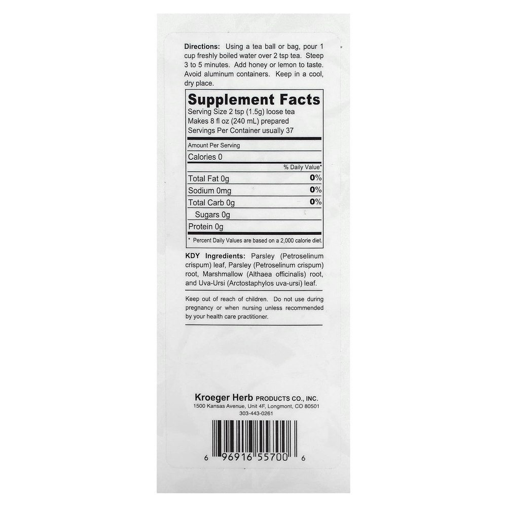 Kroeger Herb Co, чай Hanna's Herbal Special Teas, KDY, без кофеина, 56 г