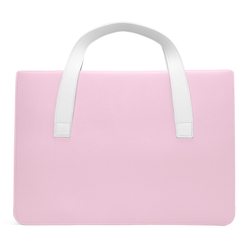 Ручная сумка из искусственной кожи белый с розовым цвет для ноутбука или планшета до 16 дюймов, серия AURA Series Handbag от Dux Ducis