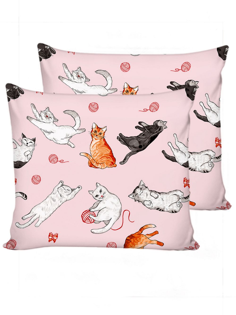 Наволочка комплект 2шт Сказка "Kitty" 70х70 см, перкаль