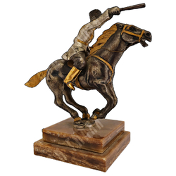 Вазари Джузеппе. Бронзовая фигура казака на коне. Италия, 1970-е гг.