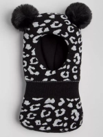 Шапка шлем детская зимняя вязаная