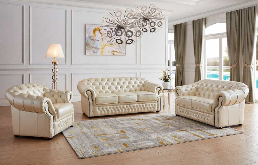 Диван B-128 (2-х местный) бежевый