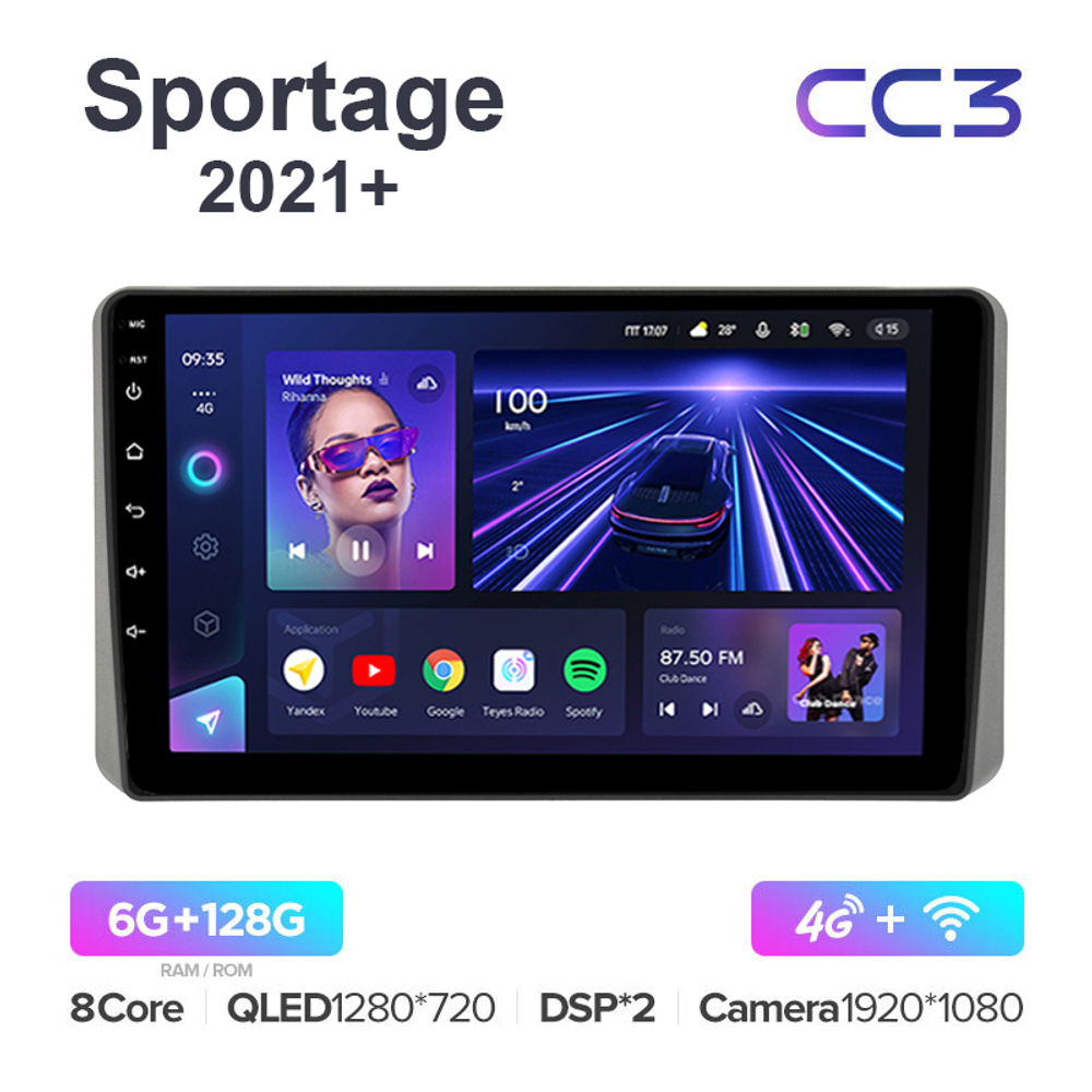 Teyes CC3 10,2"для Kia Sportage 2021+