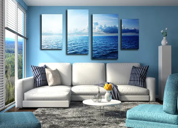 Модульная картина "Синее море"