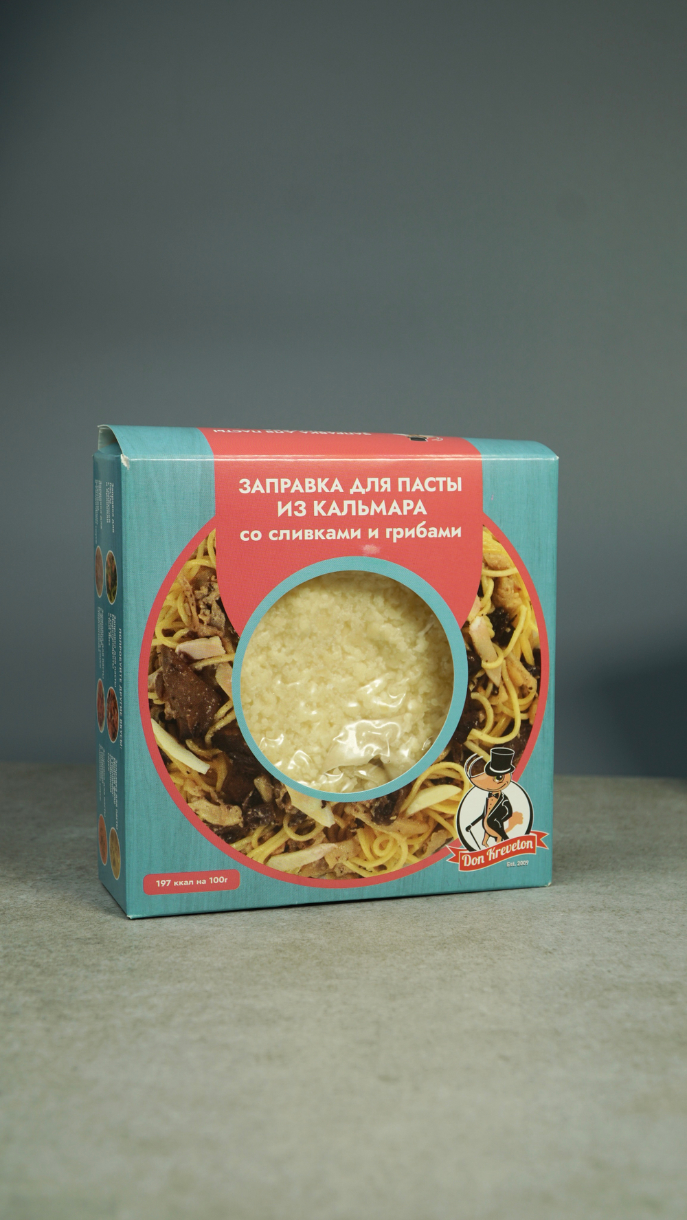 Заправка из кальмара со сливками и грибами для пасты 200гр.