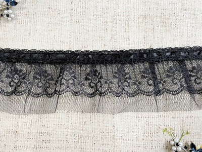 Тесьма текстиль ажурная, капрон, ш. 7 см.