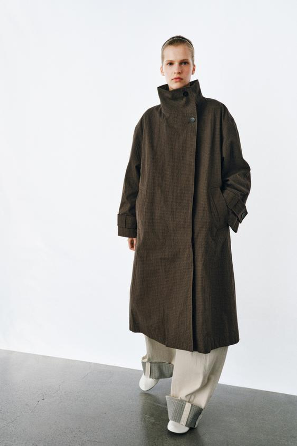 ОВЕРСАЙЗ КАРЕЛИ ТРЕНЧКОТ КОЛЛЕКЦИЯ ZW - ZARA