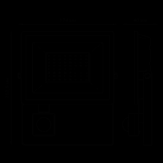 Прожектор светодиодный Gauss Elementary 50W 6500К 628511350
