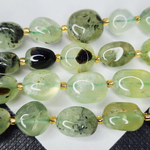 Пренит природный, крупная галтовка, 12-15 мм, камни овалы, штучно.