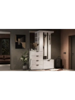 Прихожая с зеркалом Бетон 120,5х38х195