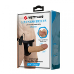 Страпон Draven с вибрацией (17,5*3,7 см)