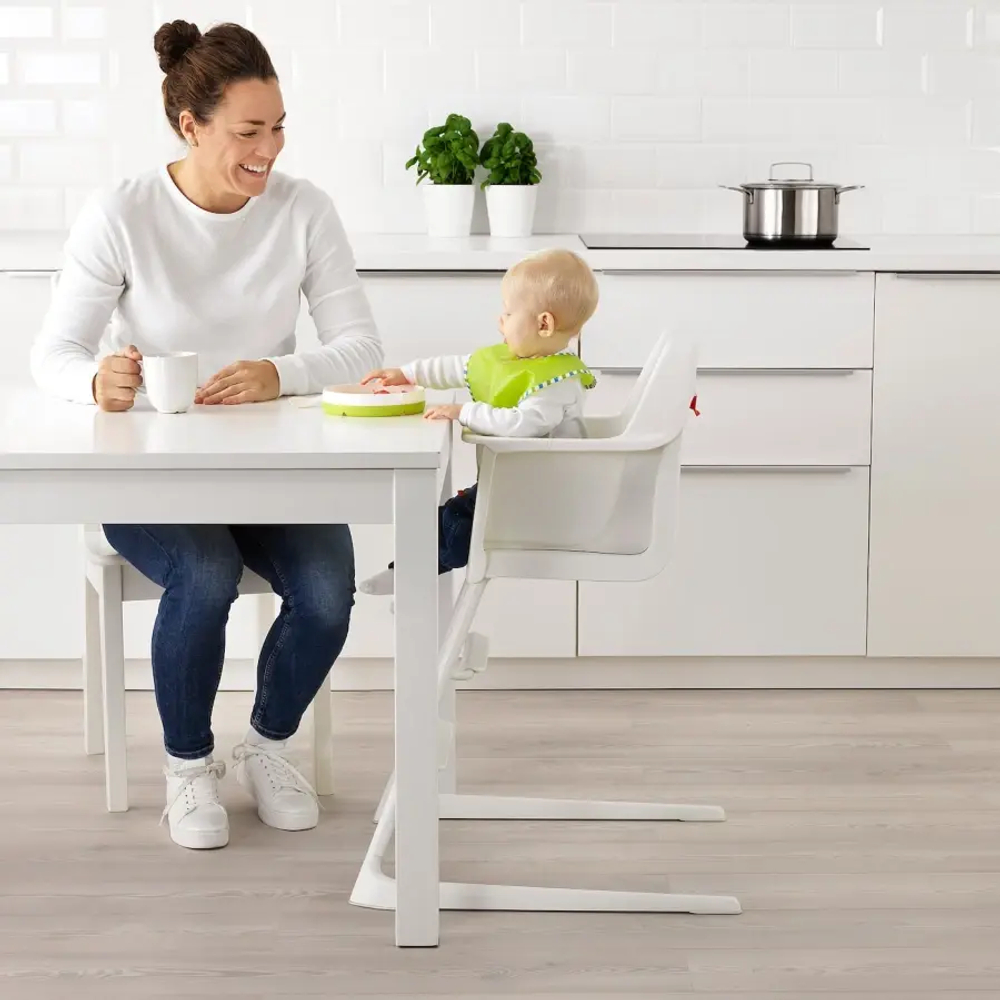 Стульчик для кормления - IKEA LANGUR/ЛАНГУР ИКЕА, 87х56 см,  белый