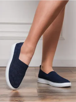 Мокасины летние текстильные
