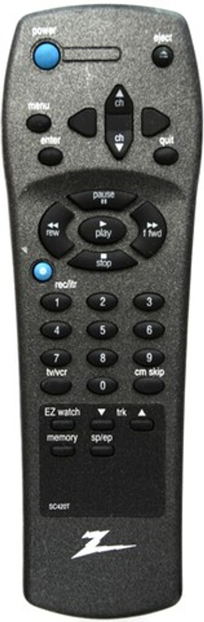 Пульт для Zenith SC420T для видеомагнитофона Zenith