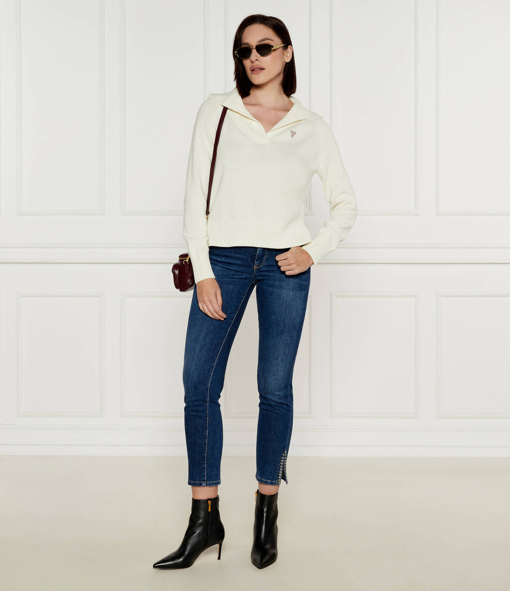 Свитер Guess Jeans - экрю(W4BR14 Z3HM1)