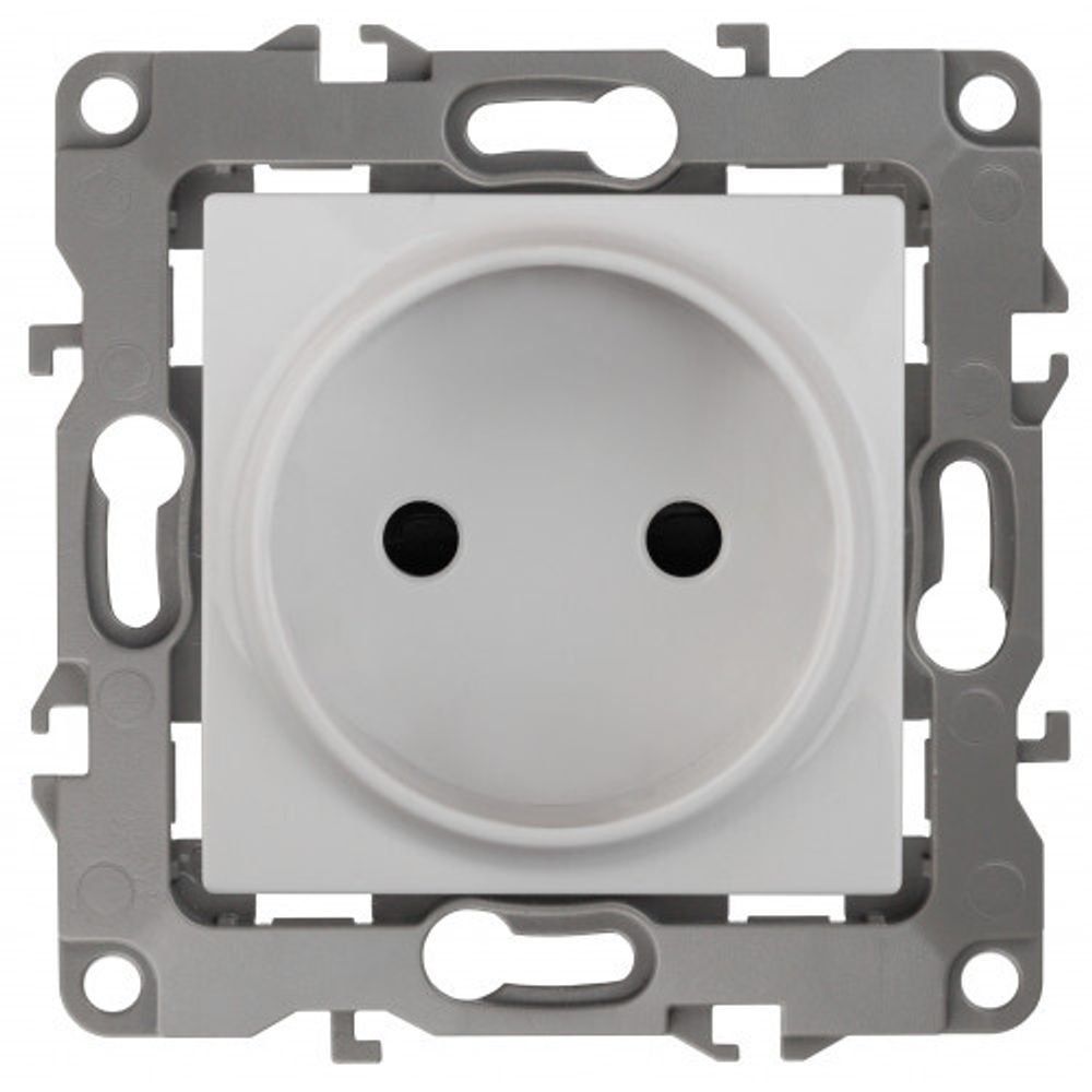 12-2105-01 ЭРА Розетка 2P, 16A-250В, IP20, Эра12, белый
