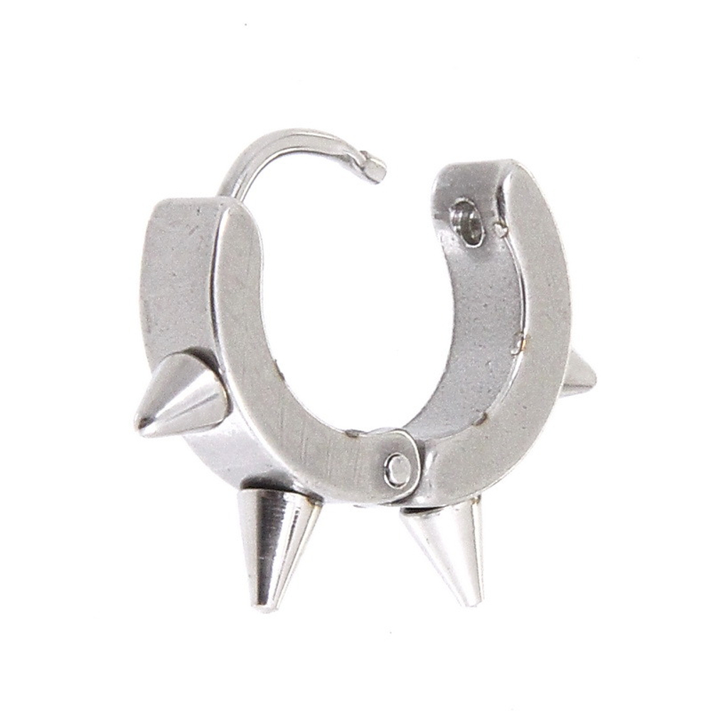 Серьга Шипы серебряные ( 4 шипа )