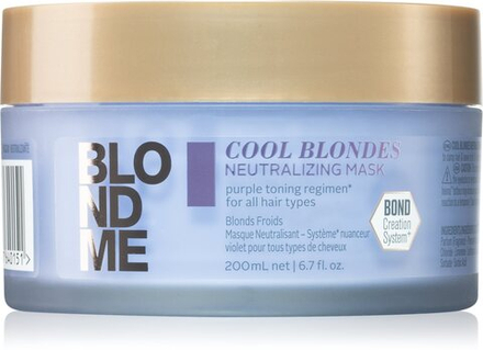 Schwarzkopf Professional Blondme Cool Blondes - питательная маска, нейтрализующая желтоватый оттенок /   200  ml  / GTIN 4045787640151