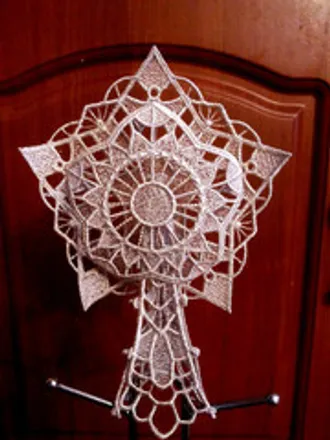 Звезда на елку новогодняя серебро Звезда на елку новогодняя серебро