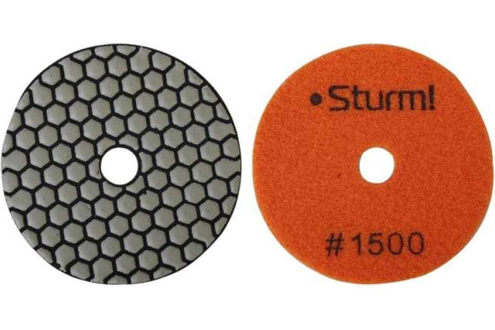 Круг алмазный гибкий шлифовальный АГШК (100 мм, P1500, сухая шлифовка) Sturm 9012-D100-1500