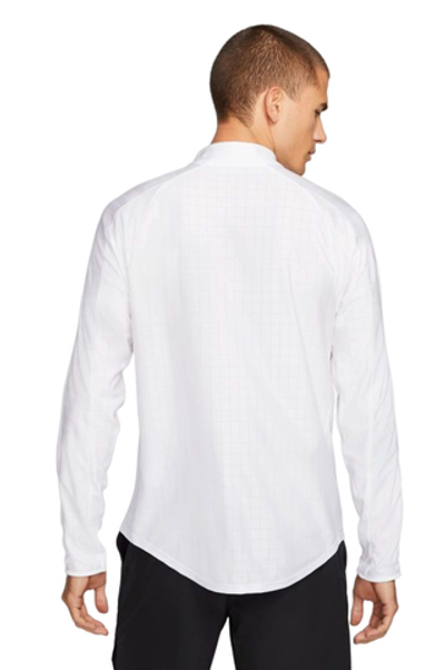 Мужская теннисная футболка теннисная Nike Court Breathe Advantage Top - white/white/black