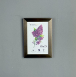 Фоторамка 10х15 см, желтая охра, фактура металл, арт. 1015.747812