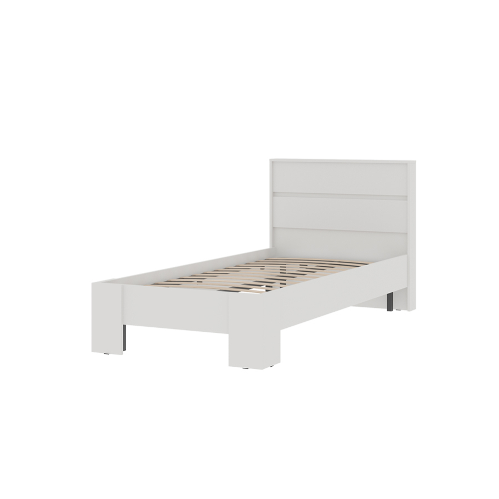 Хелен КР 01 Кровать 90 с ортопедом Белый / Белый