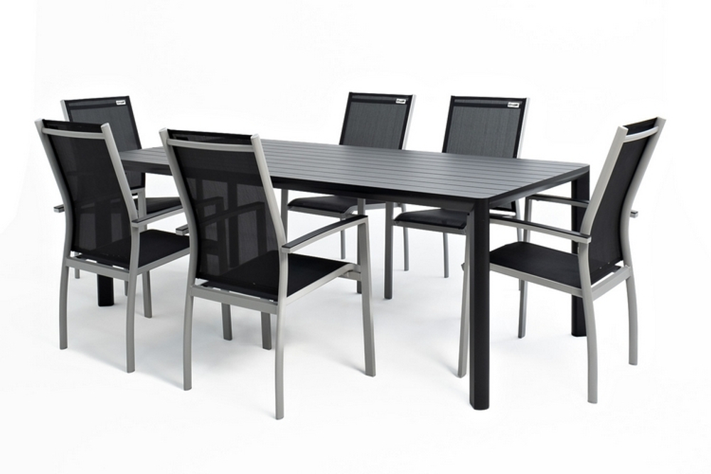 Столовая группа из алюминия GONZO графит  Joygarden