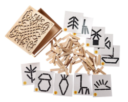 Мозаика из палочек "Мой мир"