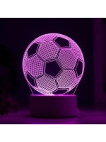 Светильник "Футбольный мяч" LED RGB от сети 9,5x12,5x16 см