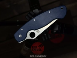 (Реплика Spyderco Military) Складной нож Steelclaw Боец-3 , синяя рукоять - сталь D2
