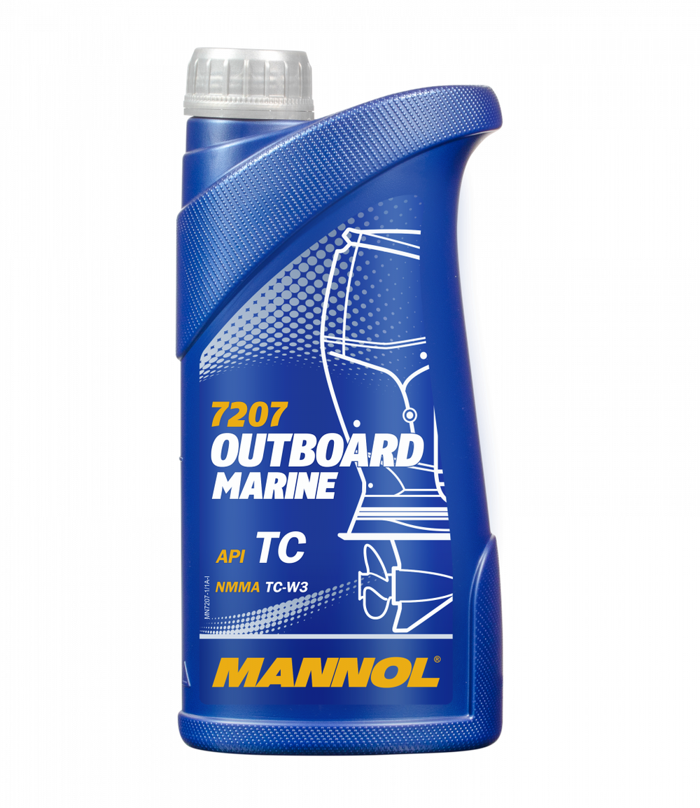 Моторное масло для 2Т-двигателей Mannol Outboard Marine, полусинтетическое, 1 л