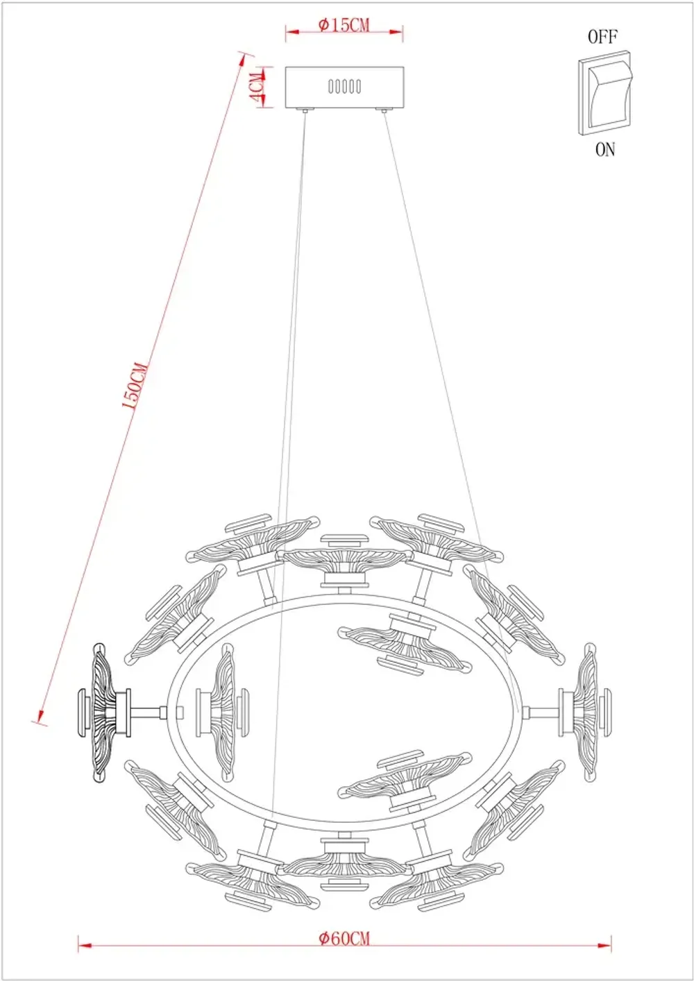 Подвесная люстра Arte Lamp
