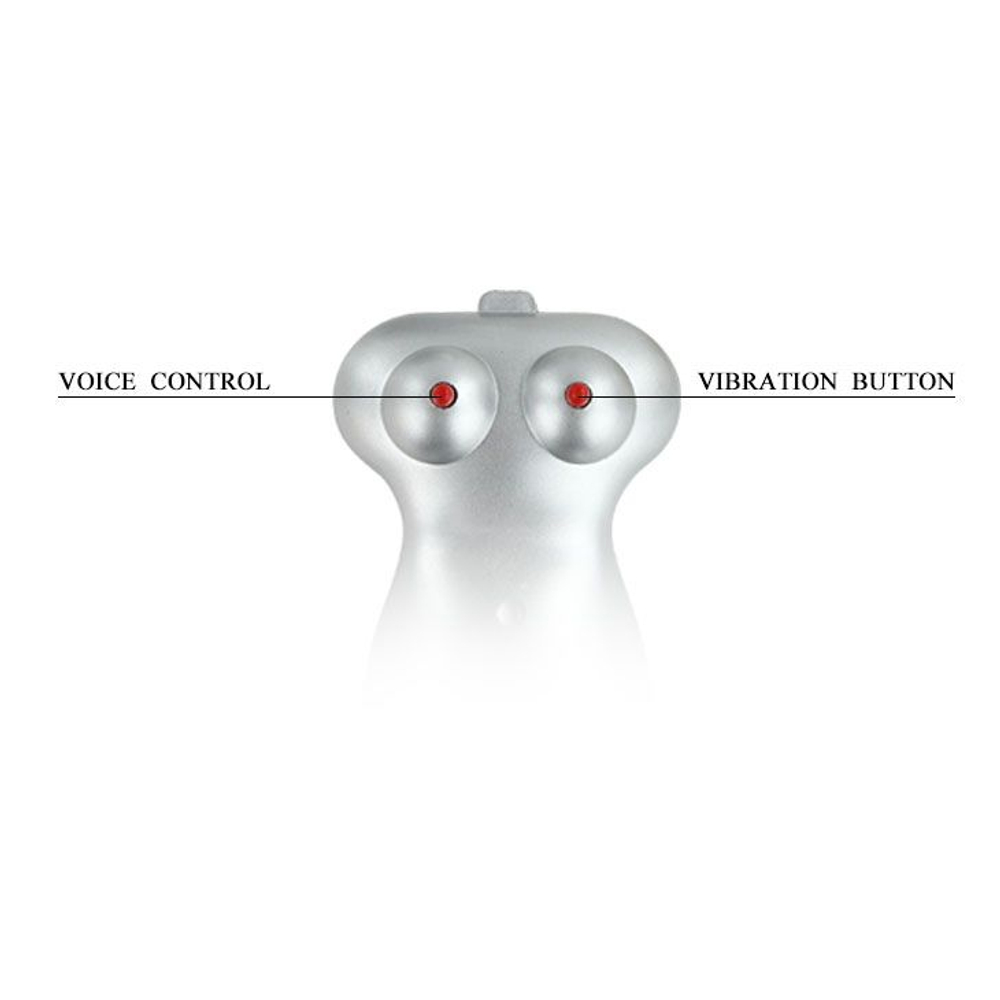 Мастурбатор в виде женского тела, с вибрацией и голосовым сопровождением (Цвет: телесный)