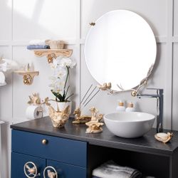 Зеркало настенное Терра Бранч Айвори Мраморное золото