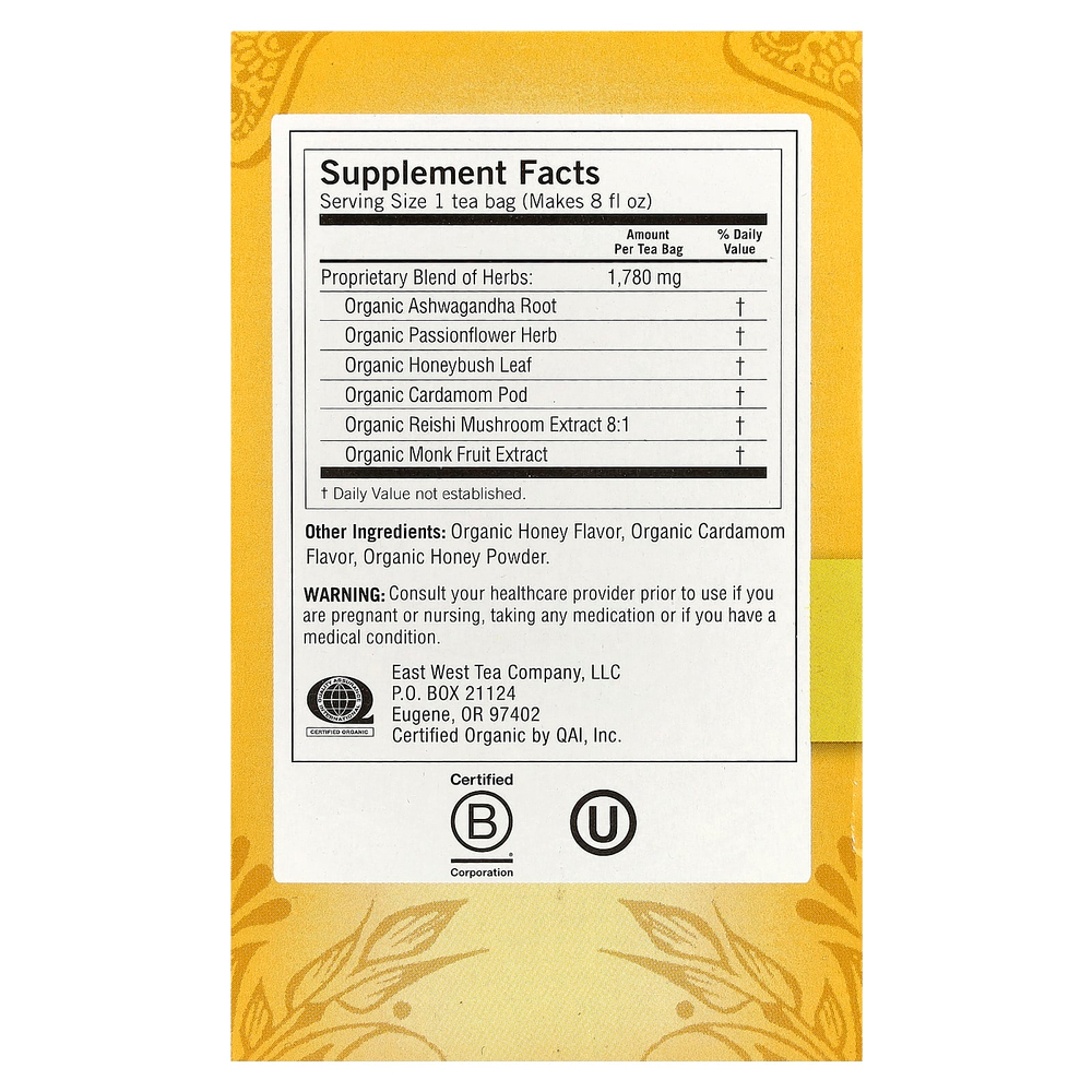 Yogi Tea, Immune + Sleep, кардамон, без кофеина, 16 чайных пакетиков, 32 г (1,12 унции)