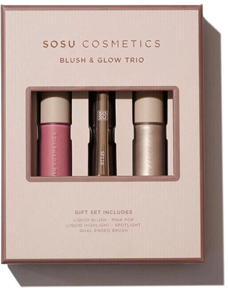 Gift set of decorative cosmetics Blush &amp; Glow Trio