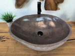 Раковина из речного камня RS-65805 62х47х15 из натурального камня
