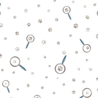 Следы на белом фоне