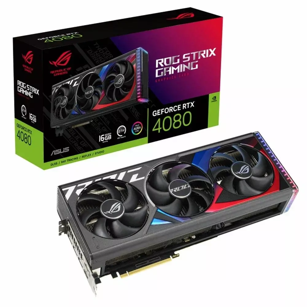 Видеокарта GeForce Asus Rog Strix RTX 4080 GAMING 16 Gb GDDR6X (ROG-STRIX-RTX4080-16G-GAMING)