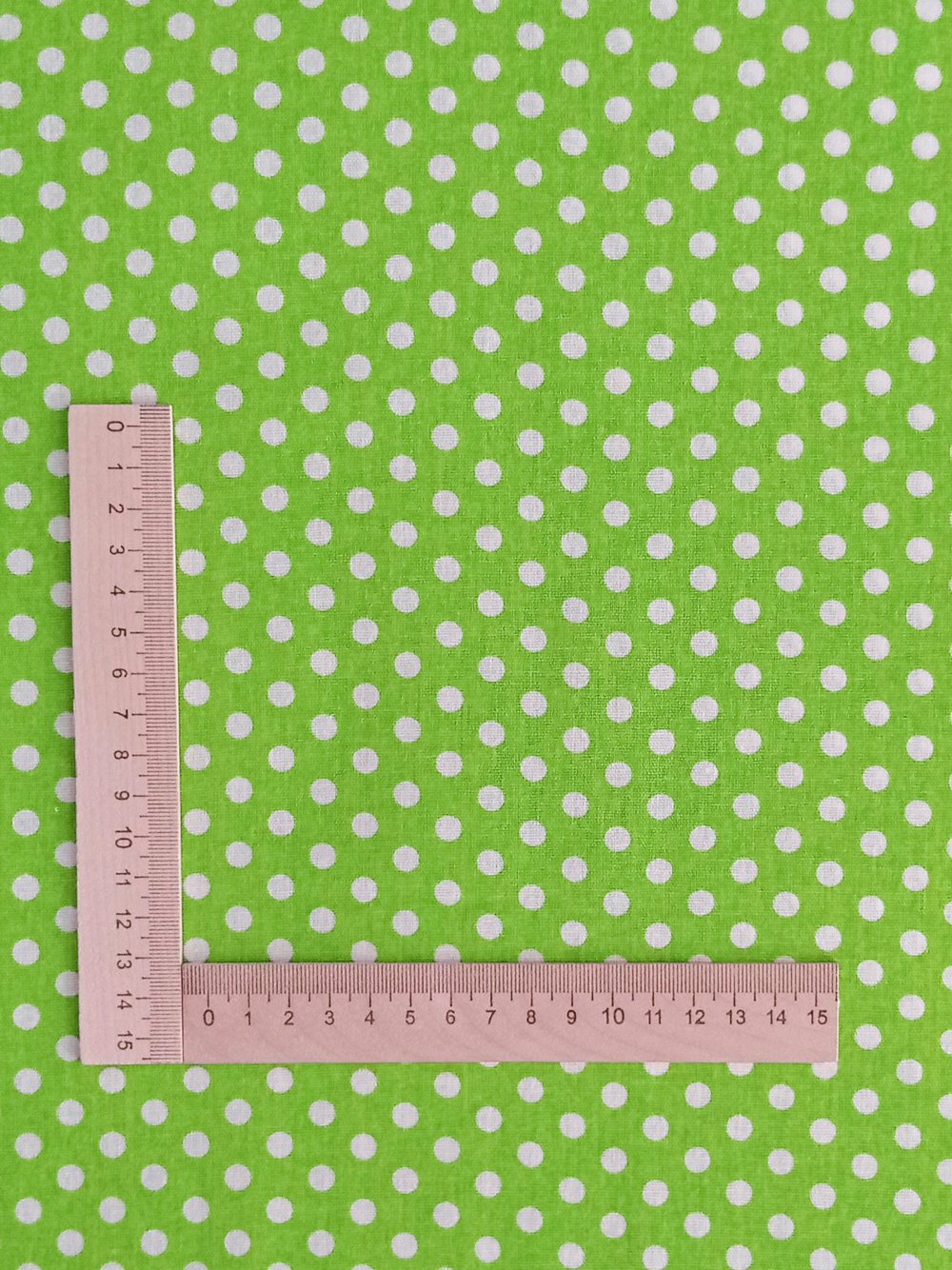 Ткань бязь плательная, рис. " Горох 6 мм", ширина 150 см, арт. 030