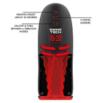 Автоматический вибромастурбатор 13,5см с эффектом нагрева и маятниковыми движениями JamyJob Heat Swing-R & Vibration Masturbator