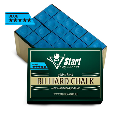 Мел Startbilliards 5 звезд синий (72шт)