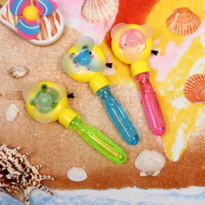 Мыльные пузыри «Зверушки» 17 см, с вентилятором, микс