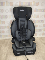 Автокресло детское Indigo Winner Isofix группа 1/2/3 (9-36) черный-серый