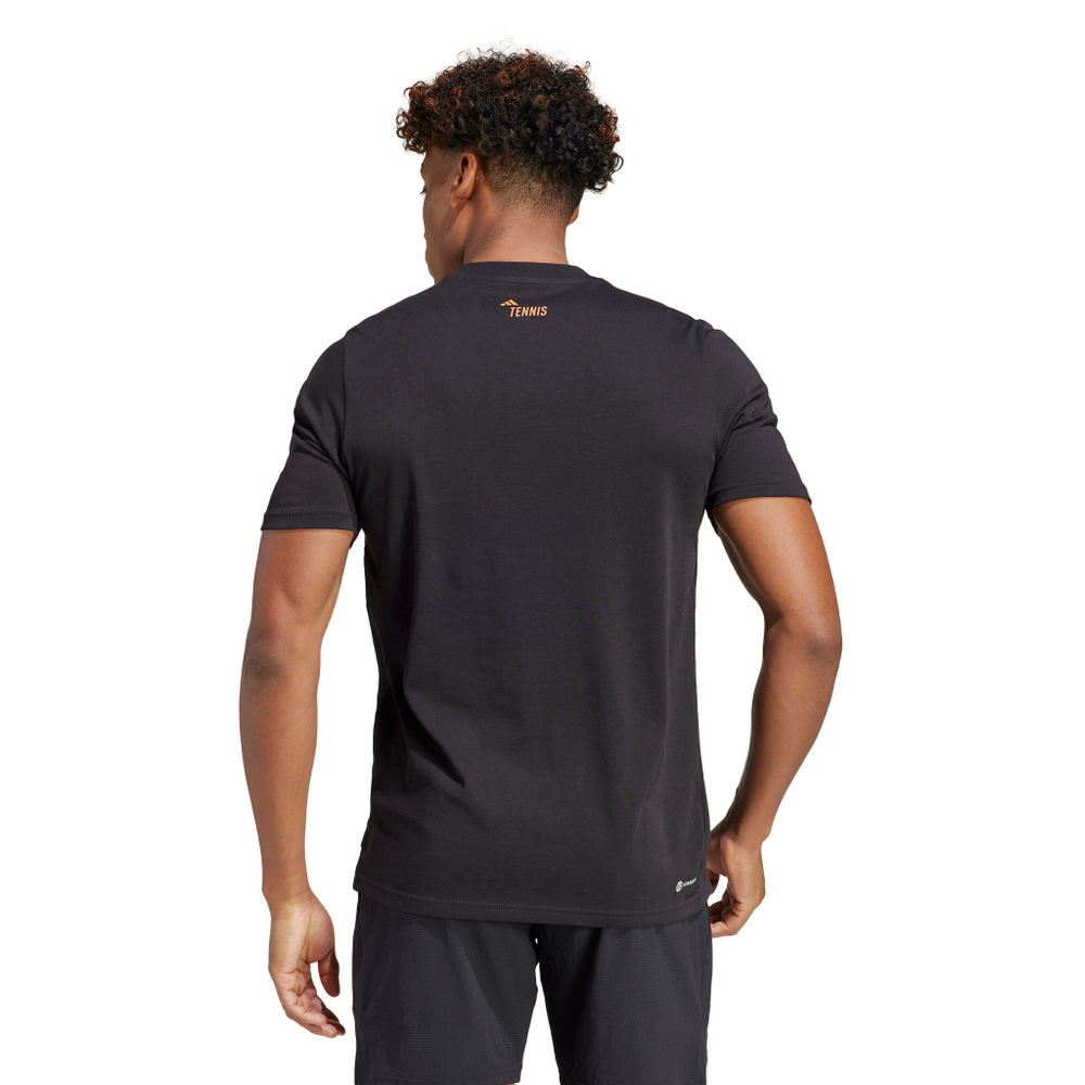 Мужское теннисное поло adidas T-Shirt Men - Black, Red