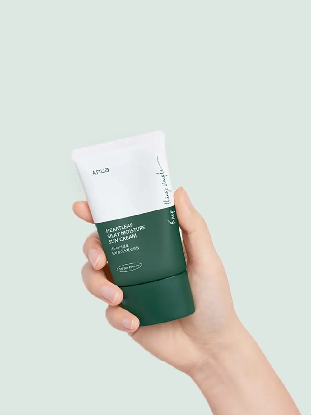 Anua Солнцезащитный крем с экстрактом хауттюйнии SPF50 Heartleaf Silky Moisture Sunscreen 50 мл