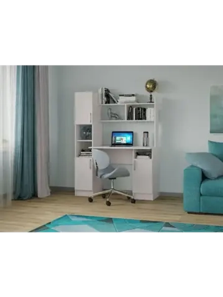 Стол компьютерный Ясень Анкор светлый 123х57х160 см