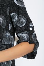 Джемпер Дэрби (черный/круги) Б12446-10 LT Collection