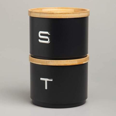 Набор банок для сыпучих 2шт 11*16см, штабелируемые